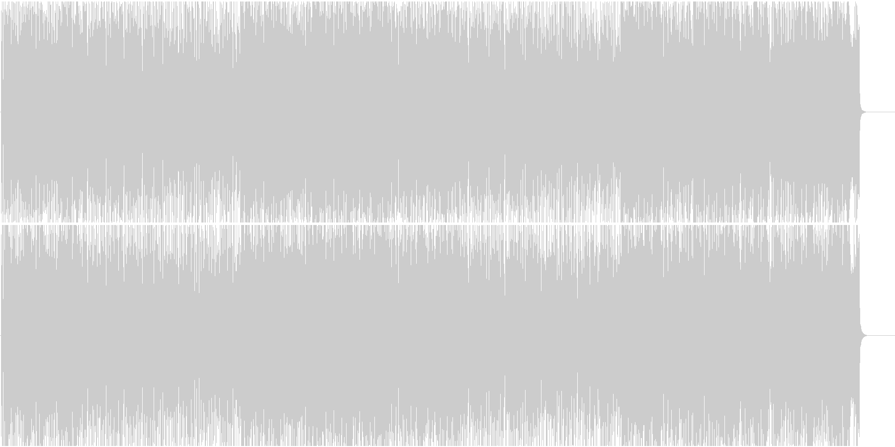 未再生の波形