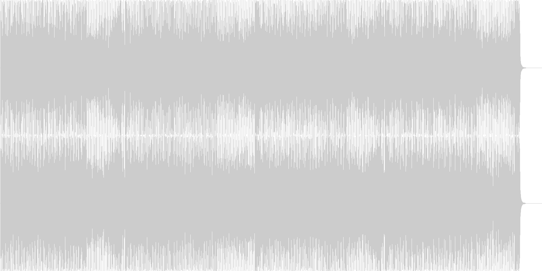 未再生の波形