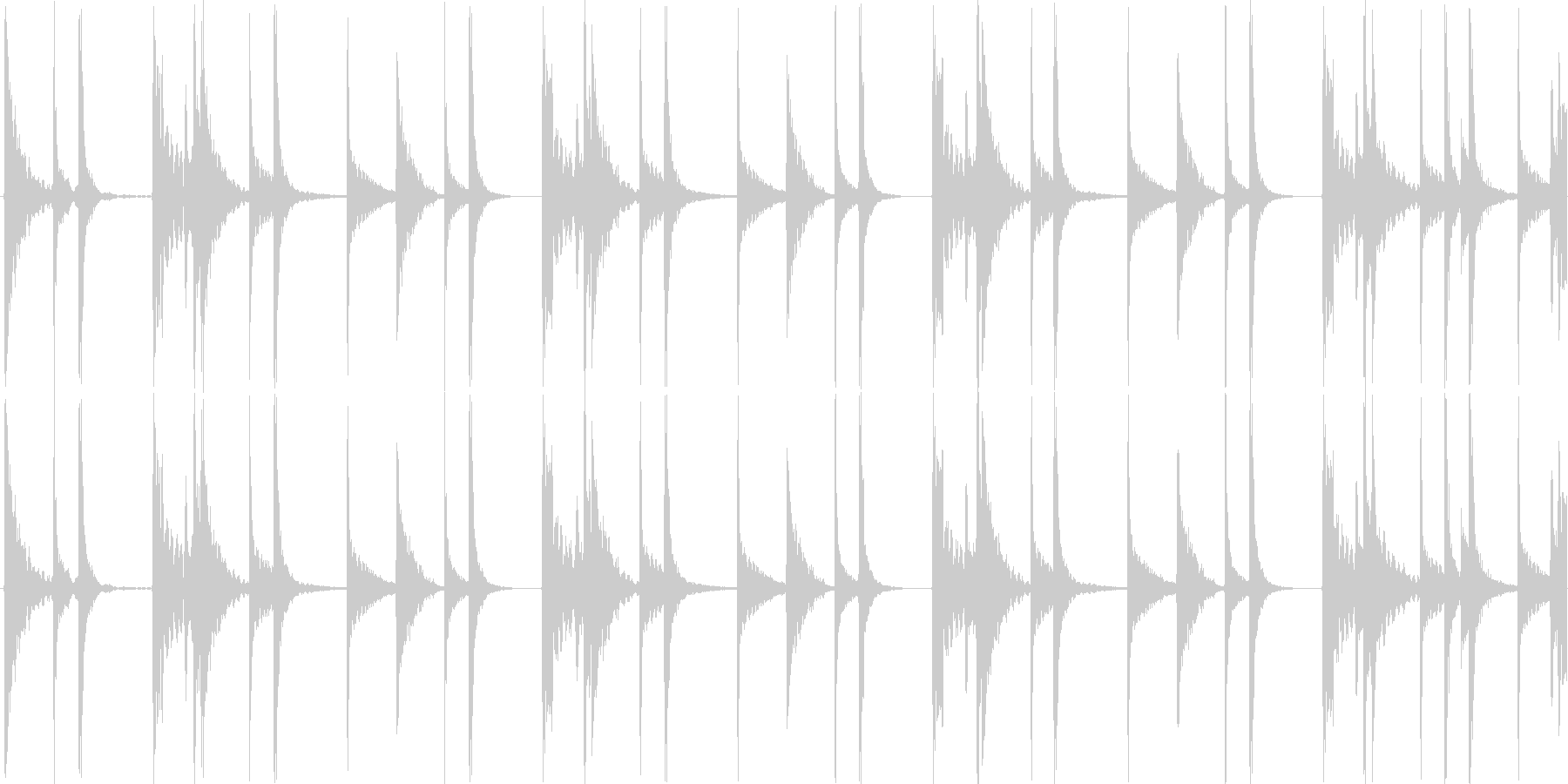 未再生の波形