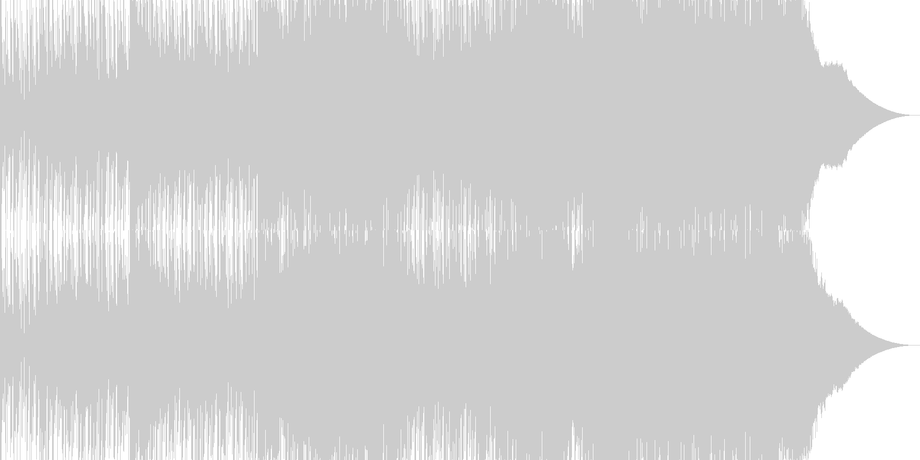 未再生の波形