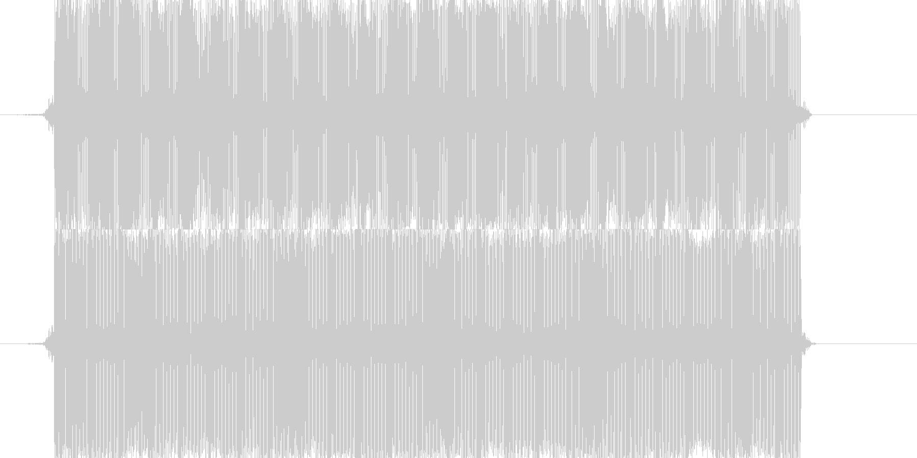未再生の波形