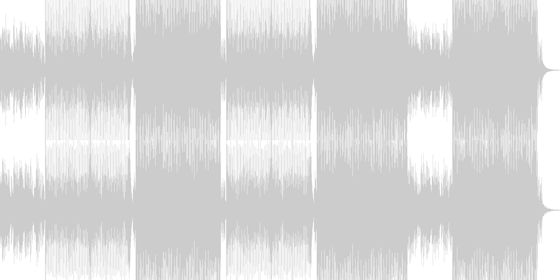 未再生の波形