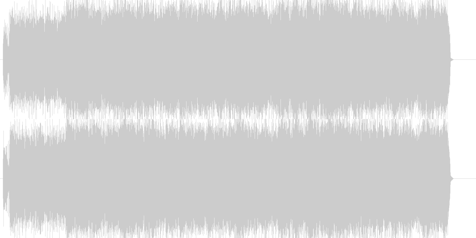 未再生の波形