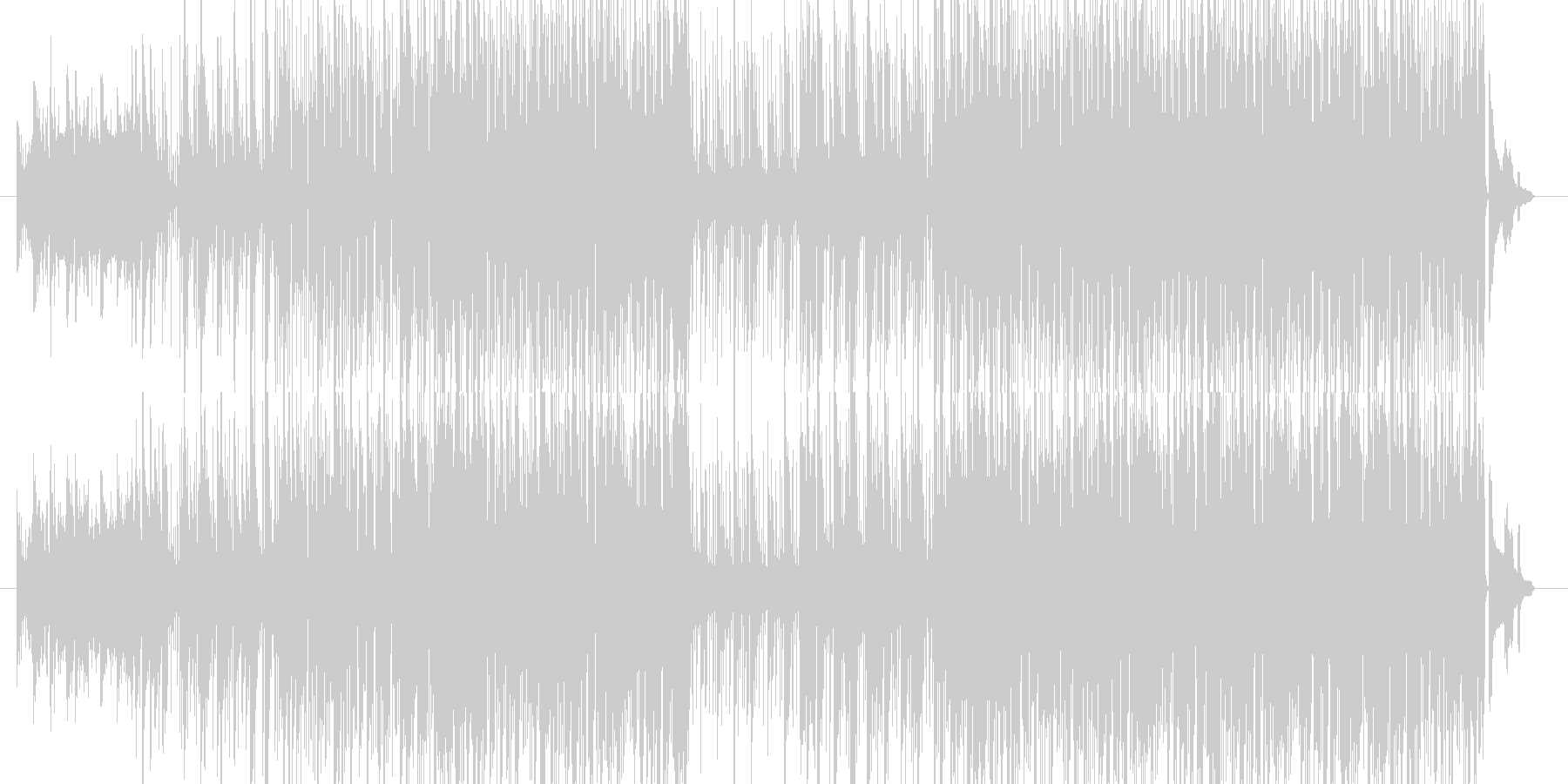 未再生の波形