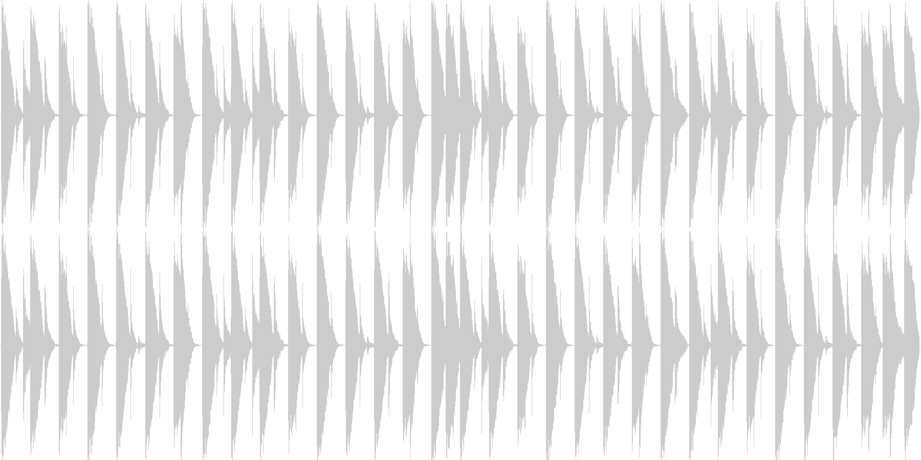未再生の波形