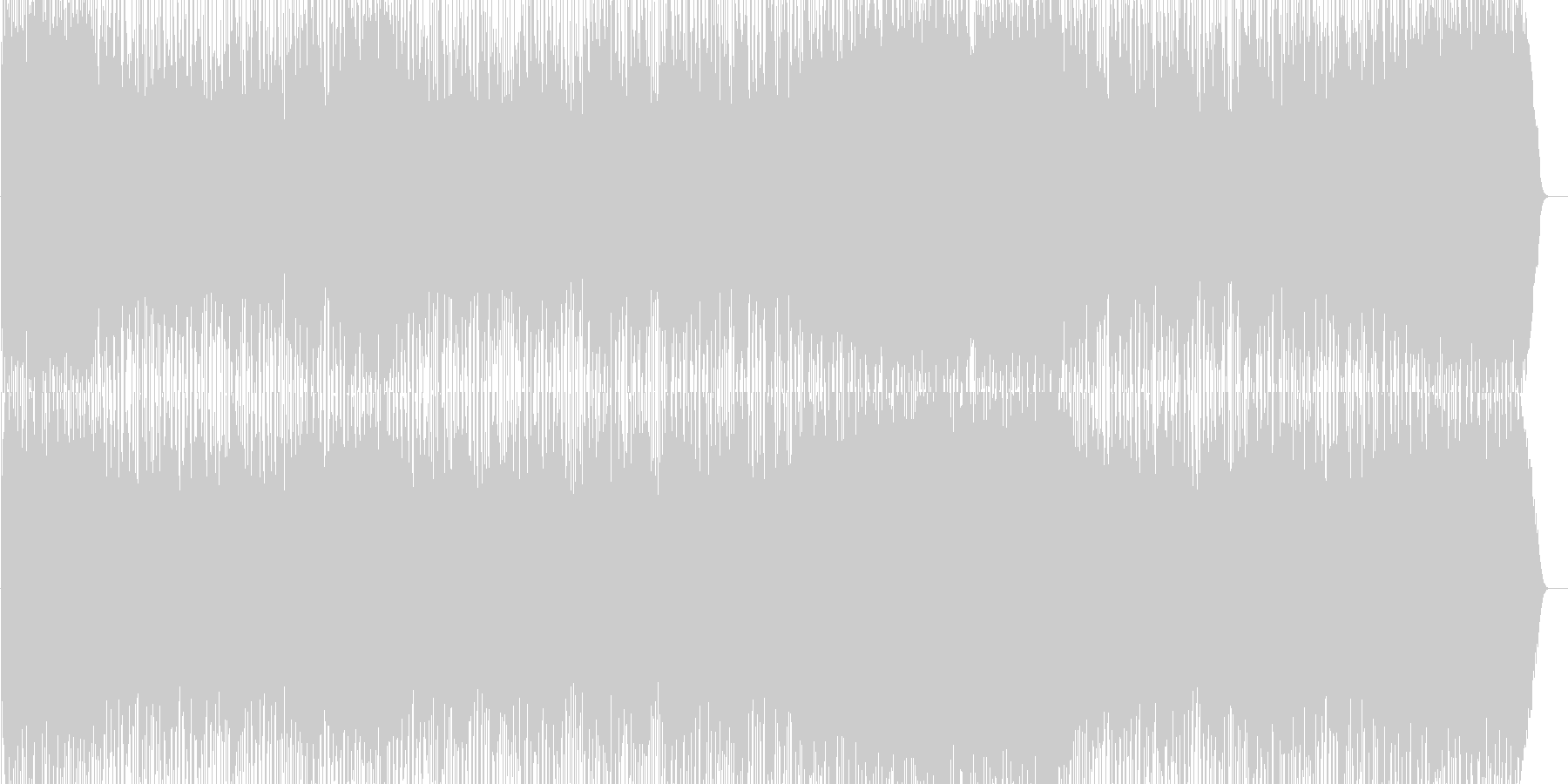 未再生の波形