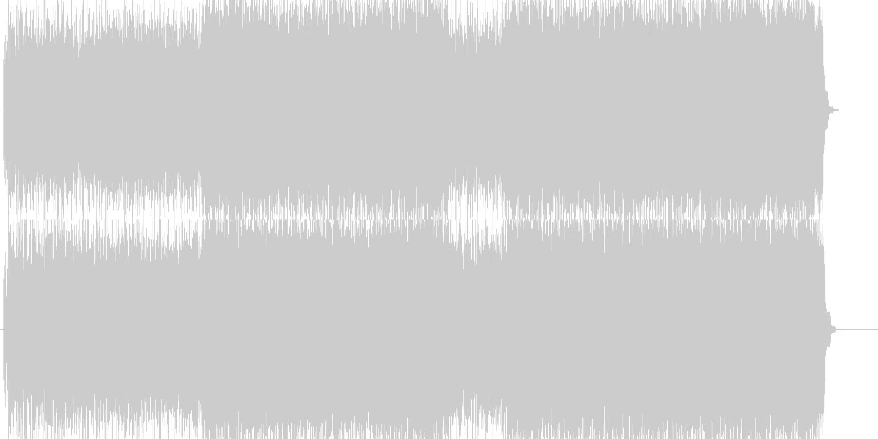 未再生の波形