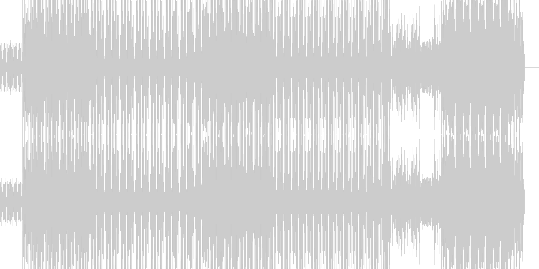未再生の波形