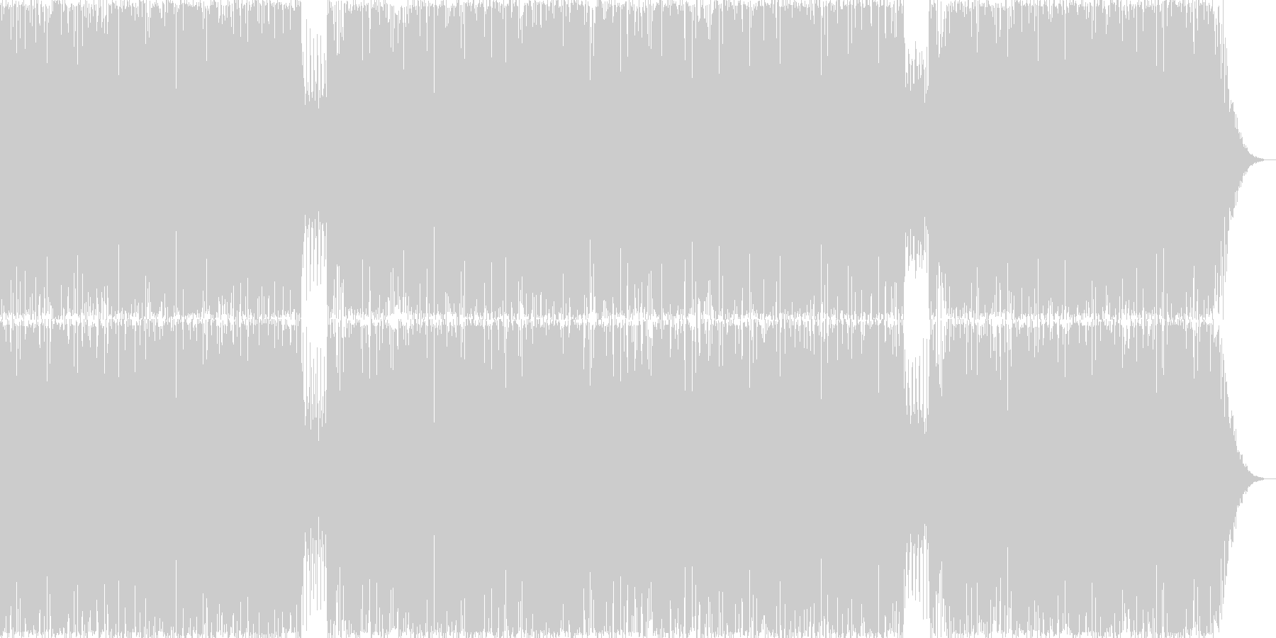 未再生の波形