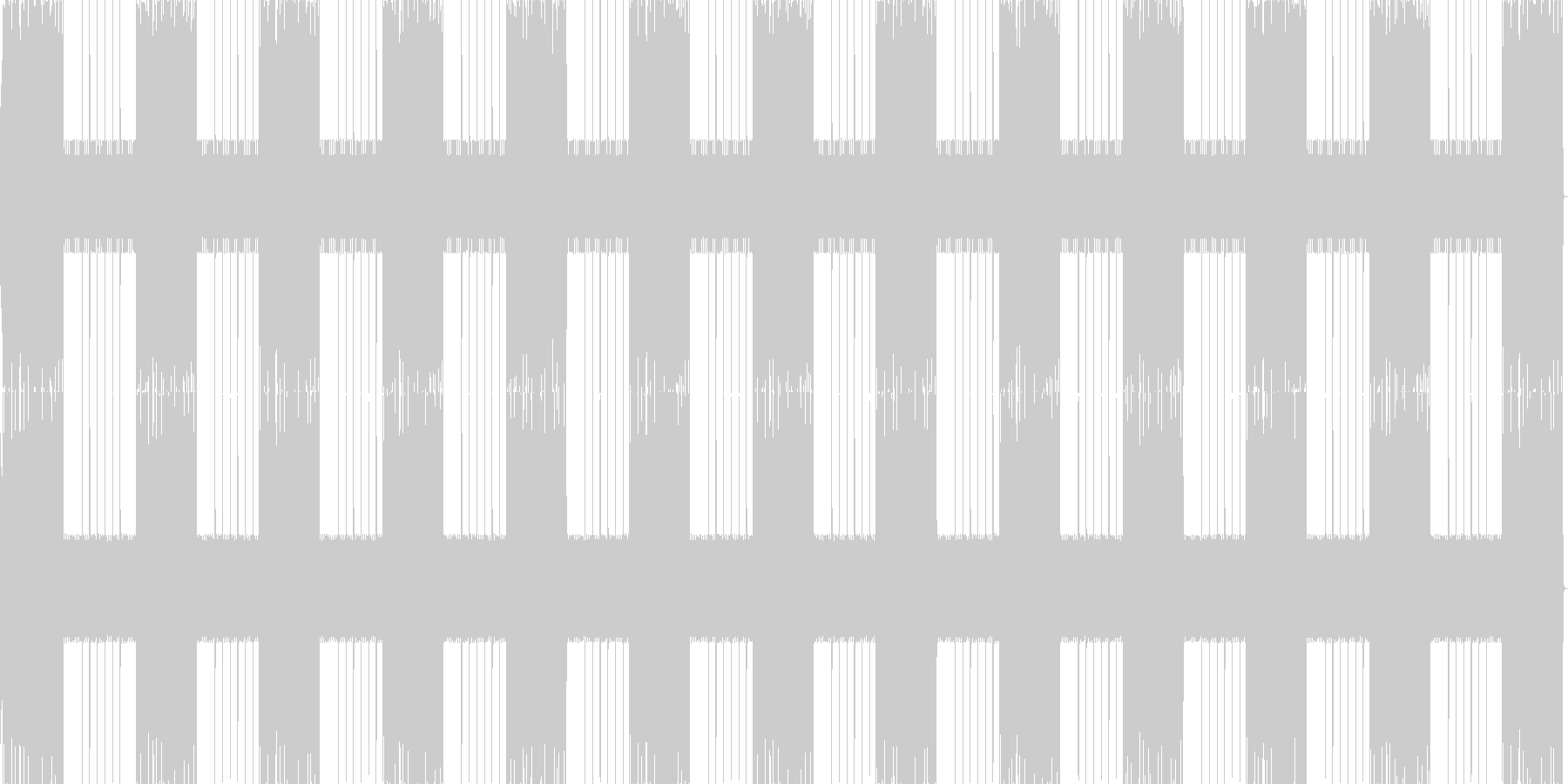 未再生の波形