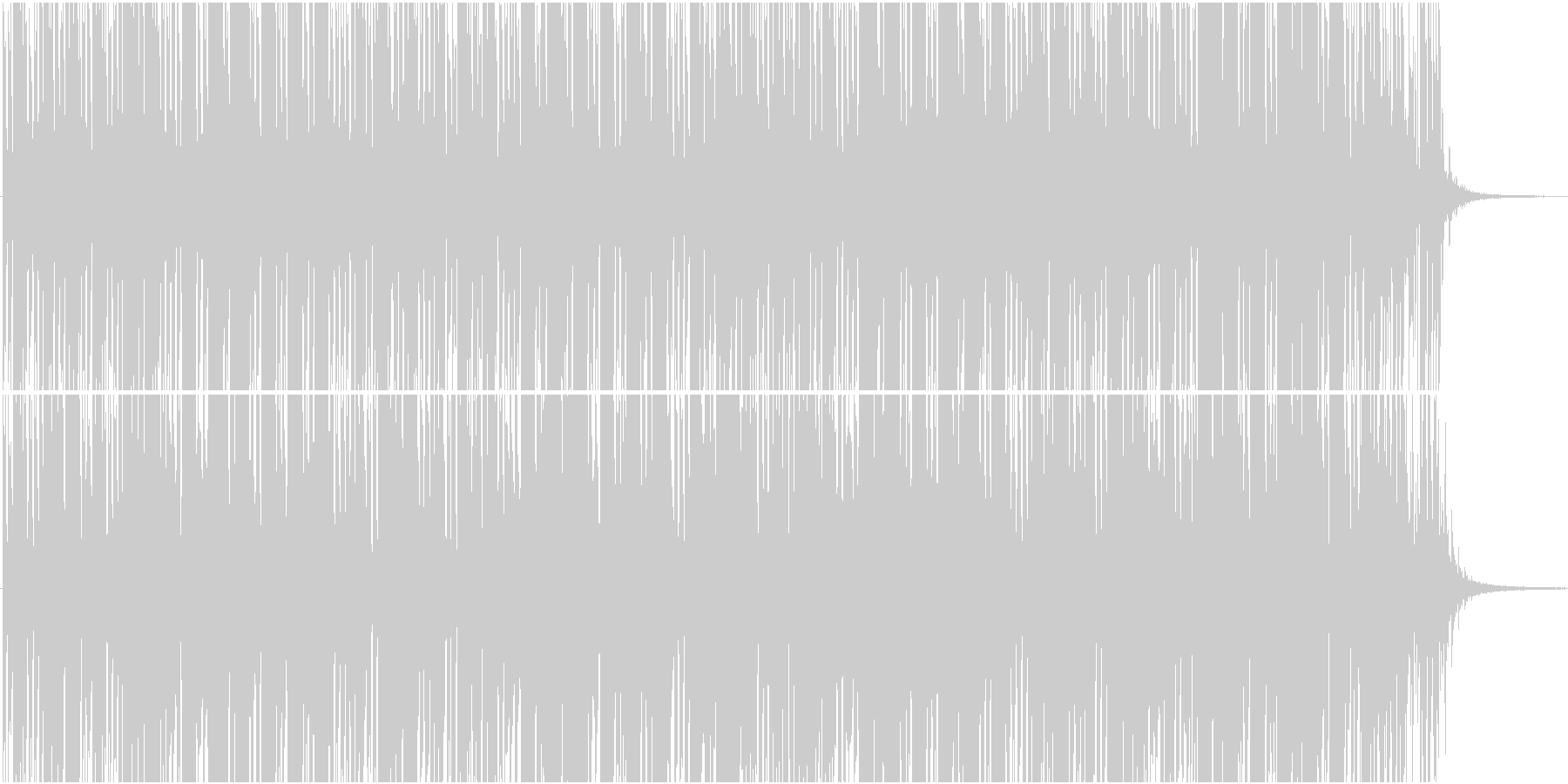 未再生の波形