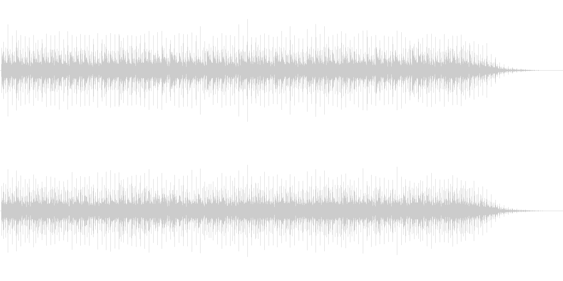 未再生の波形