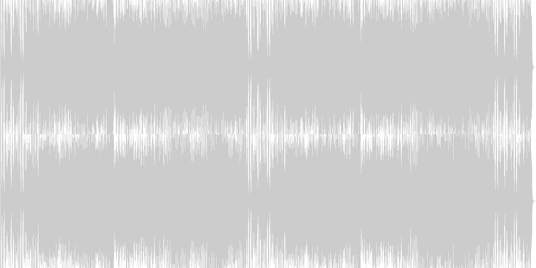 未再生の波形
