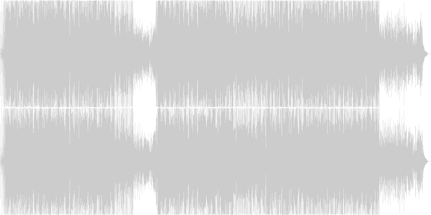 未再生の波形
