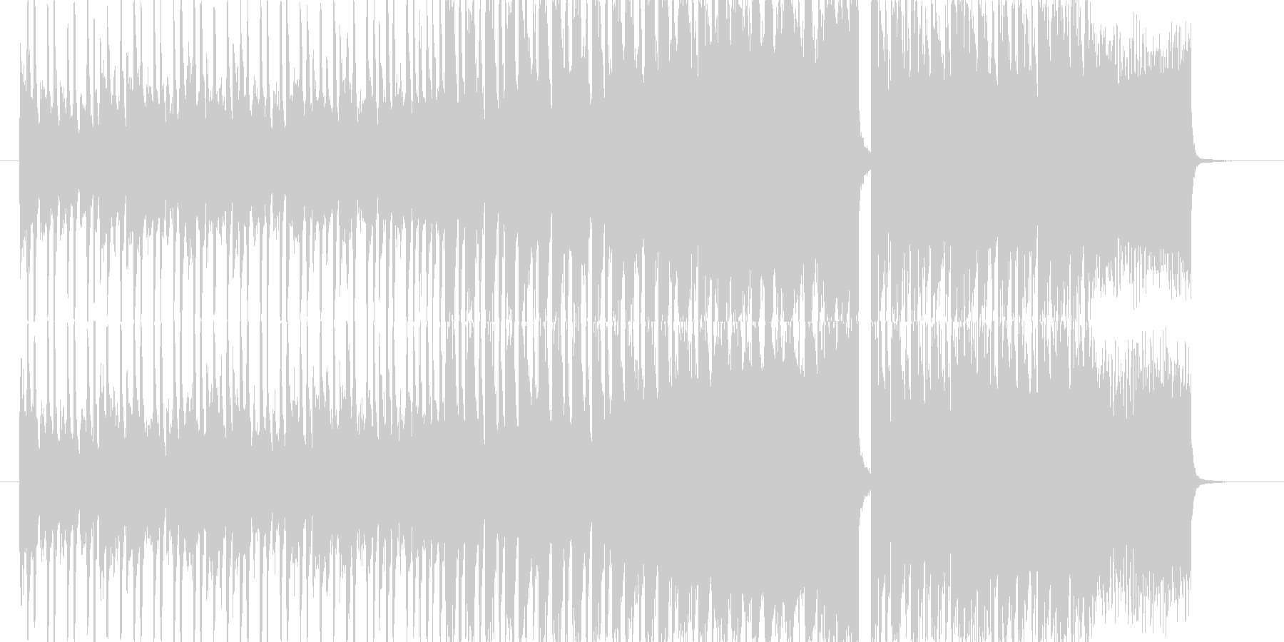未再生の波形