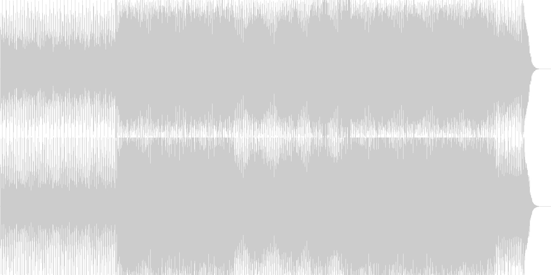未再生の波形