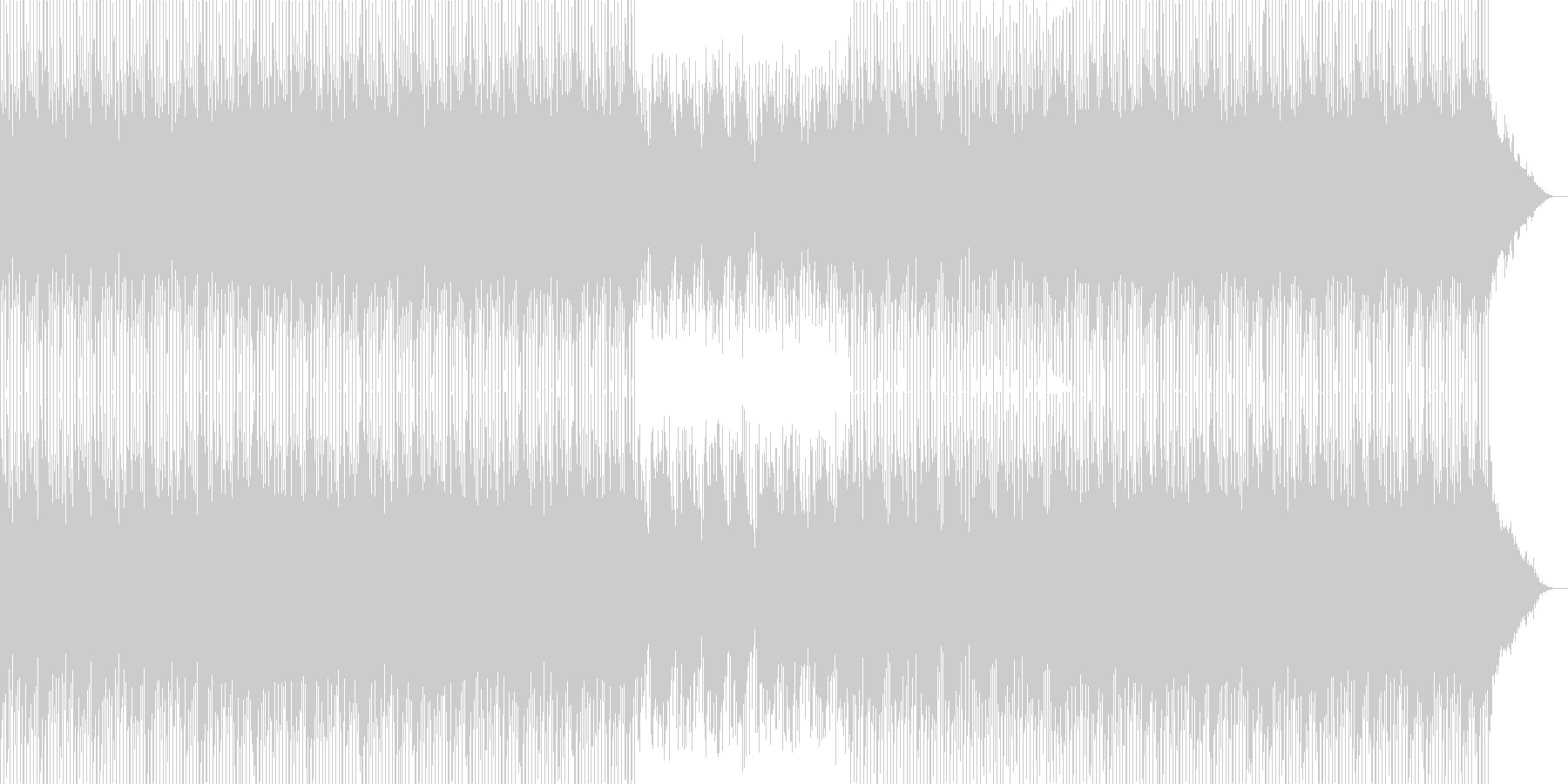 未再生の波形