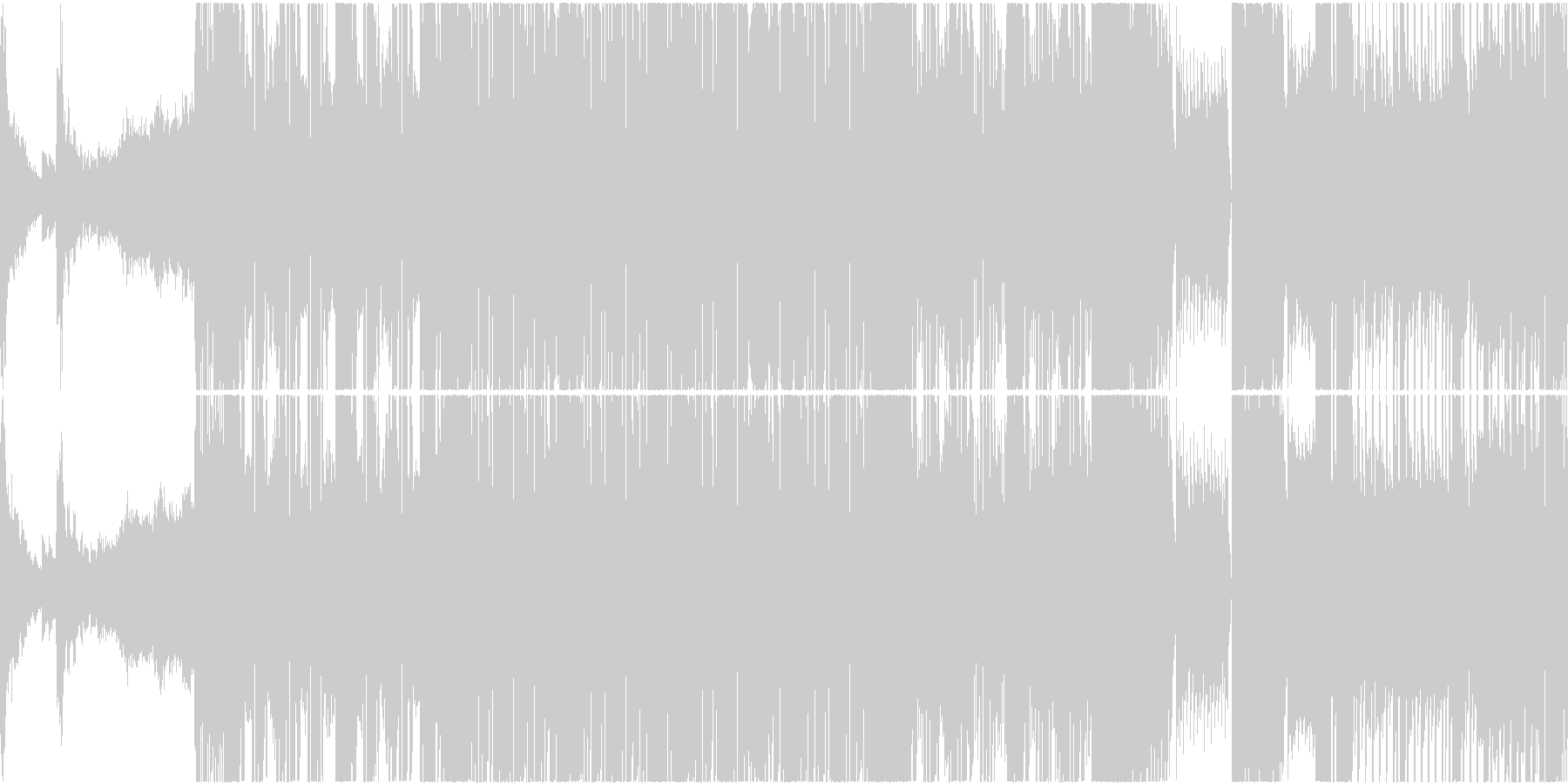 未再生の波形