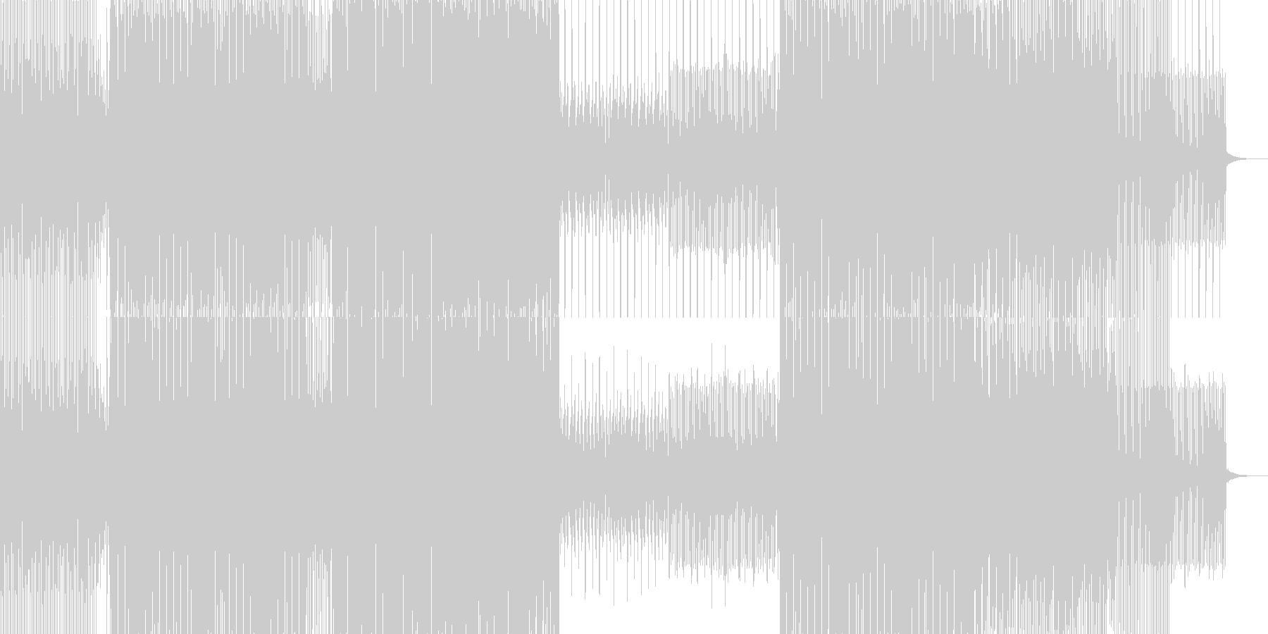未再生の波形