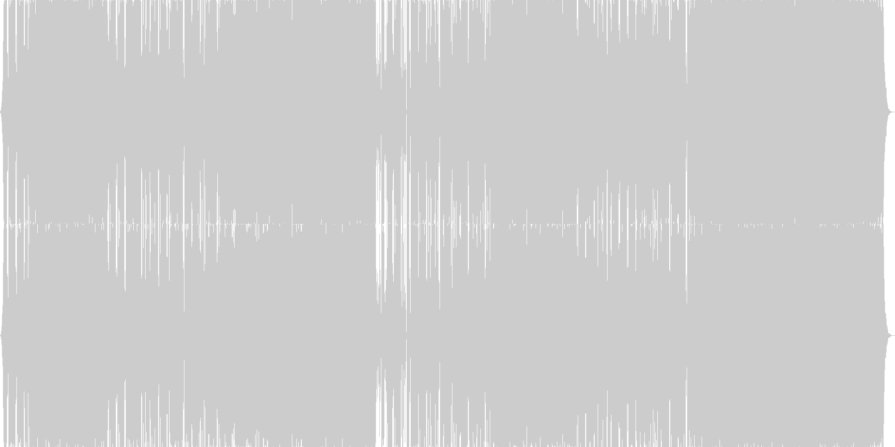 未再生の波形