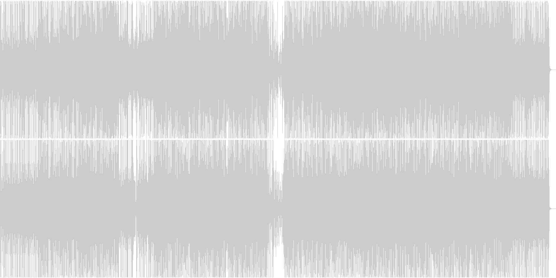 未再生の波形
