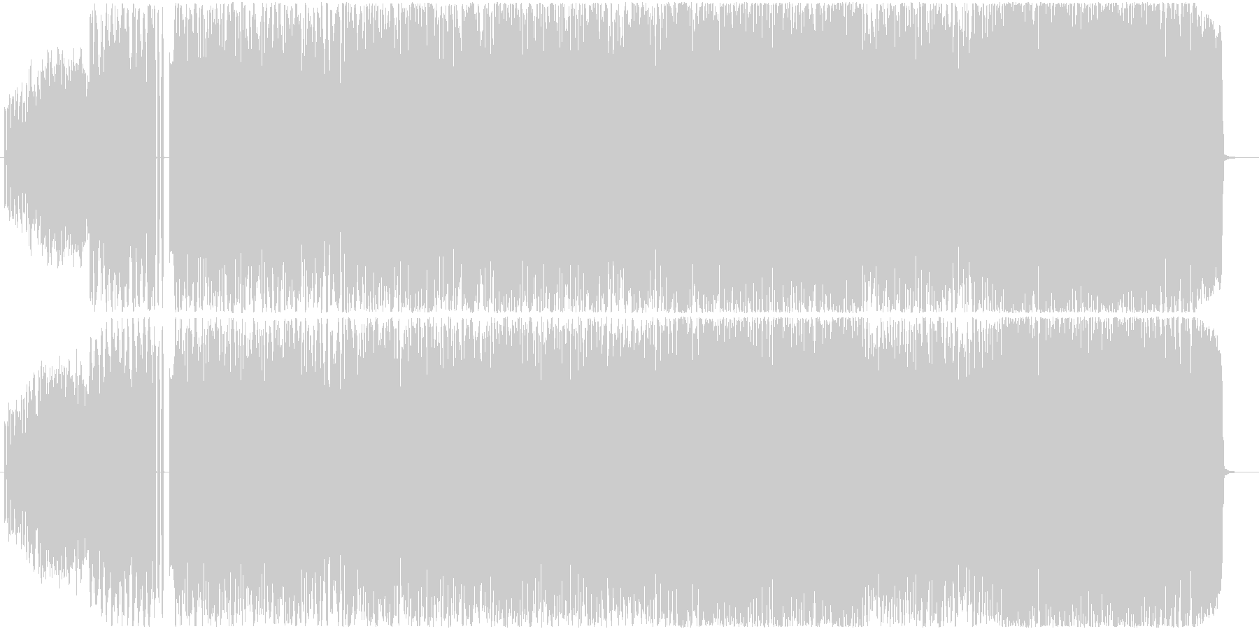 未再生の波形
