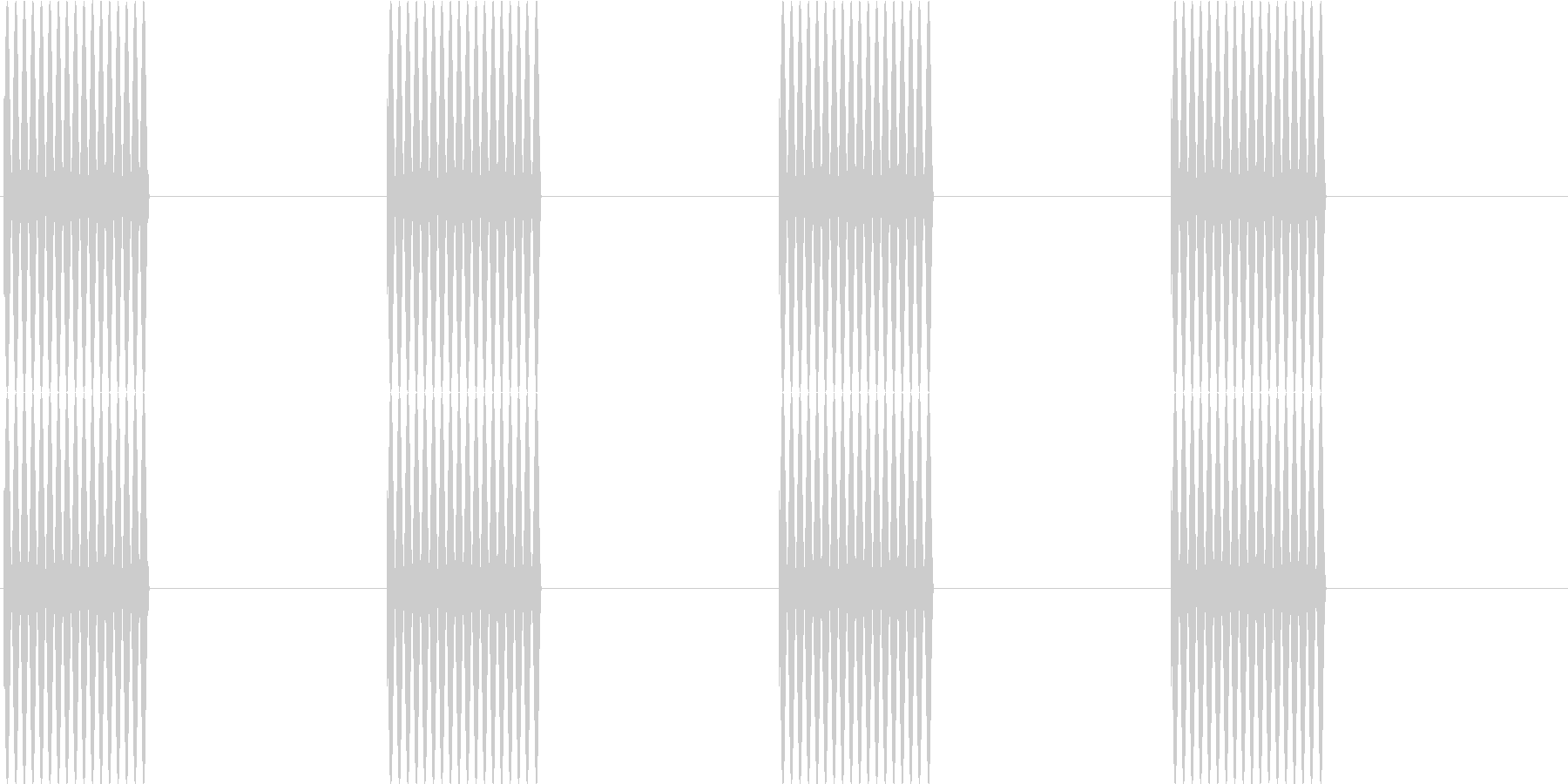 未再生の波形