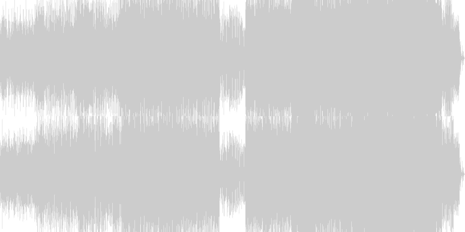未再生の波形