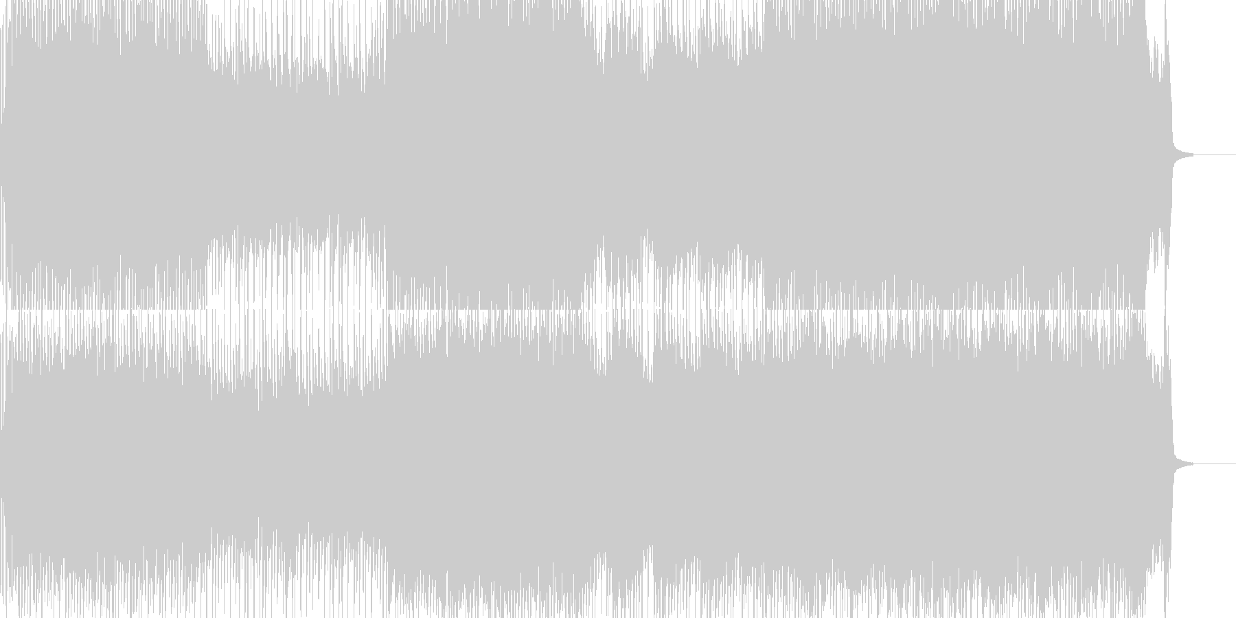 未再生の波形