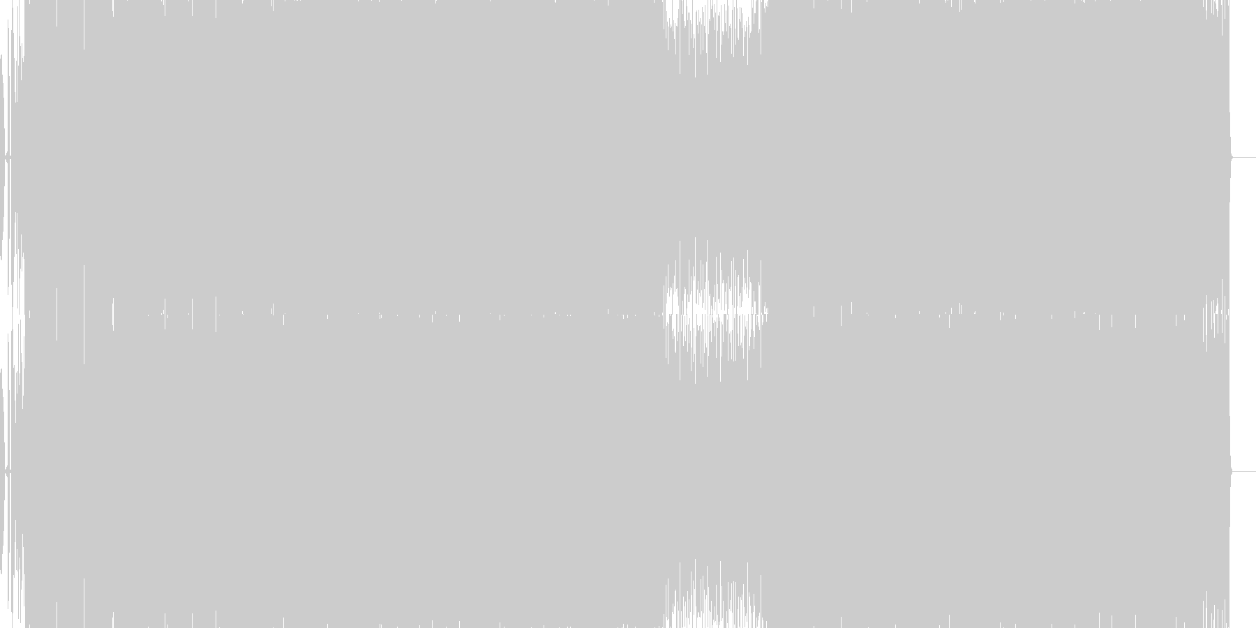 未再生の波形