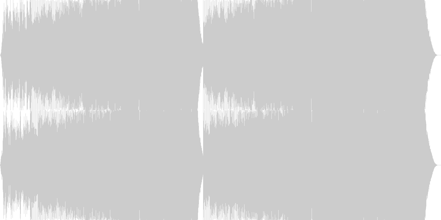 未再生の波形