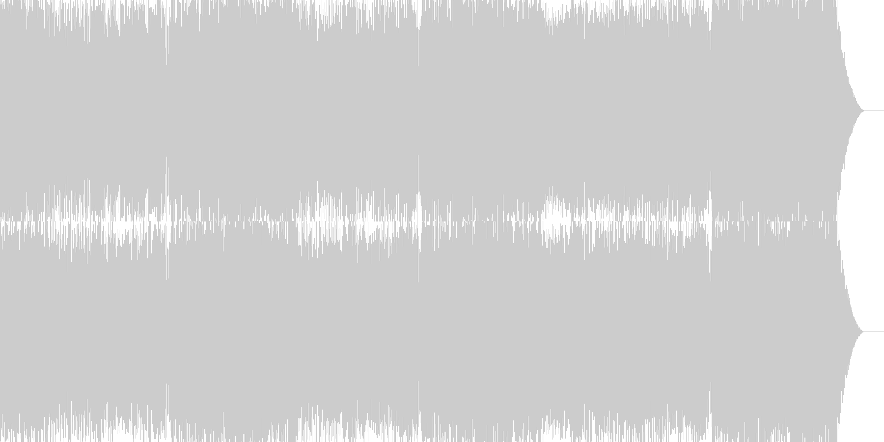 未再生の波形