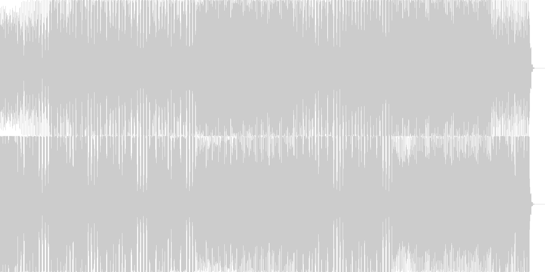 未再生の波形