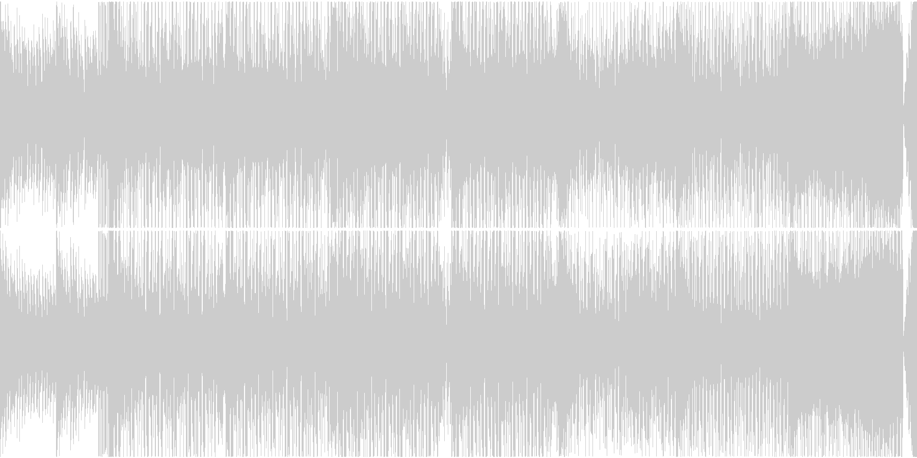 未再生の波形