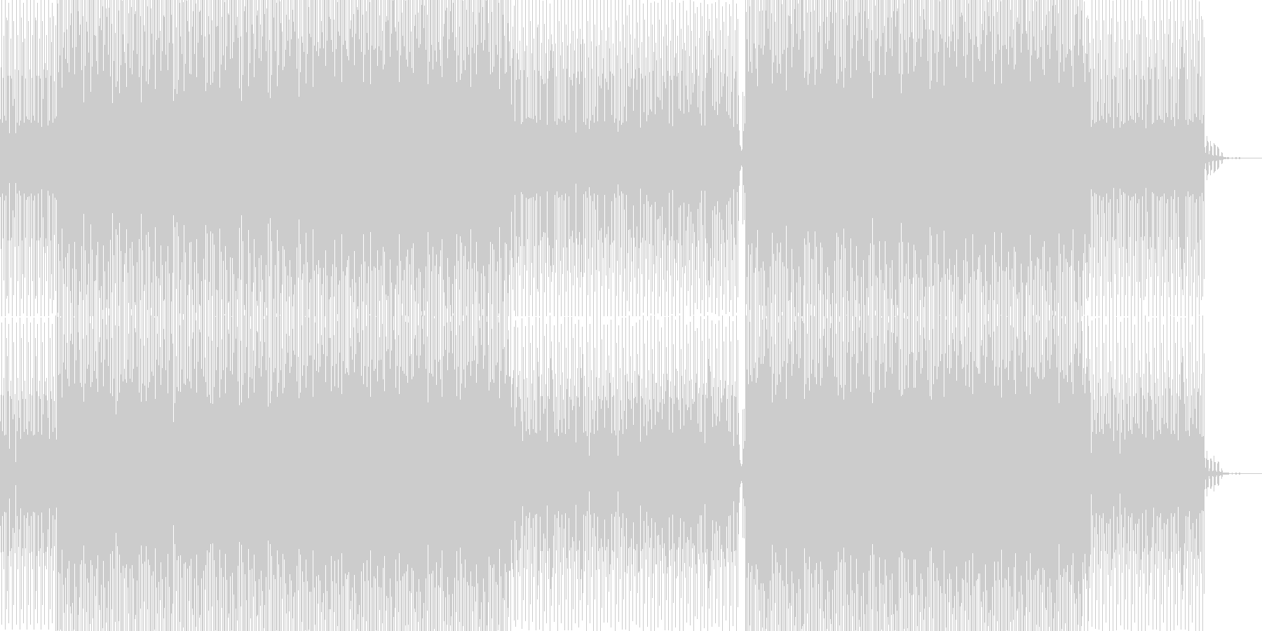 未再生の波形