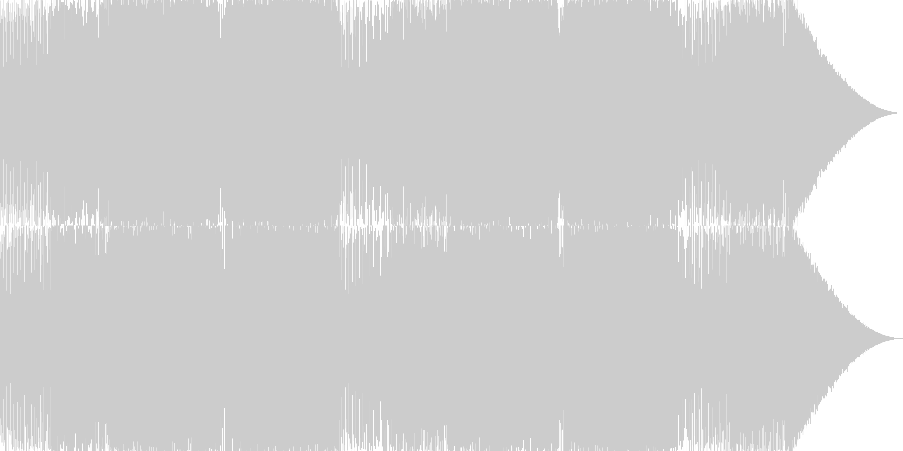 未再生の波形