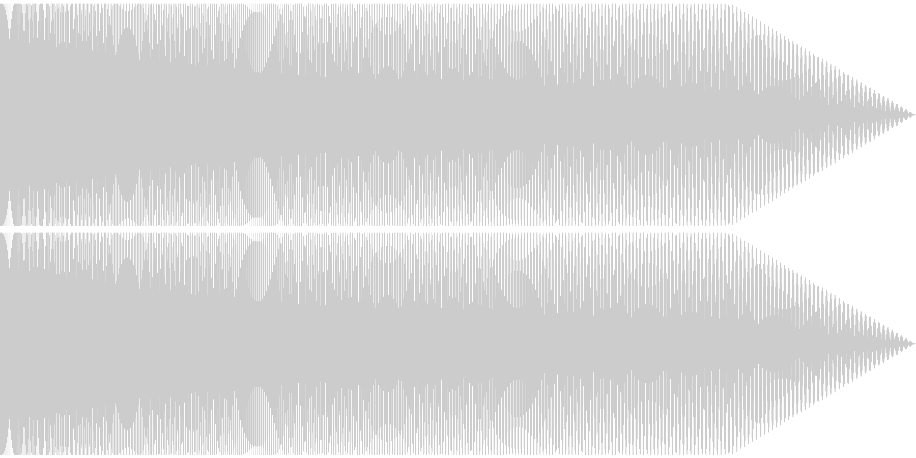 未再生の波形