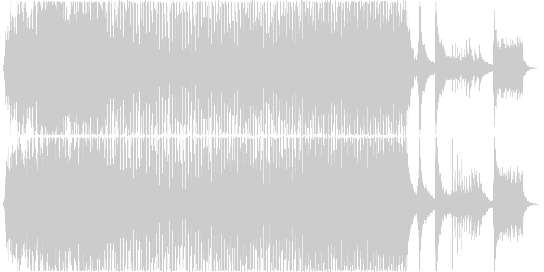 未再生の波形