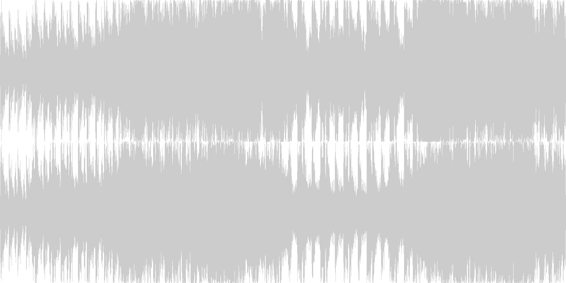 未再生の波形