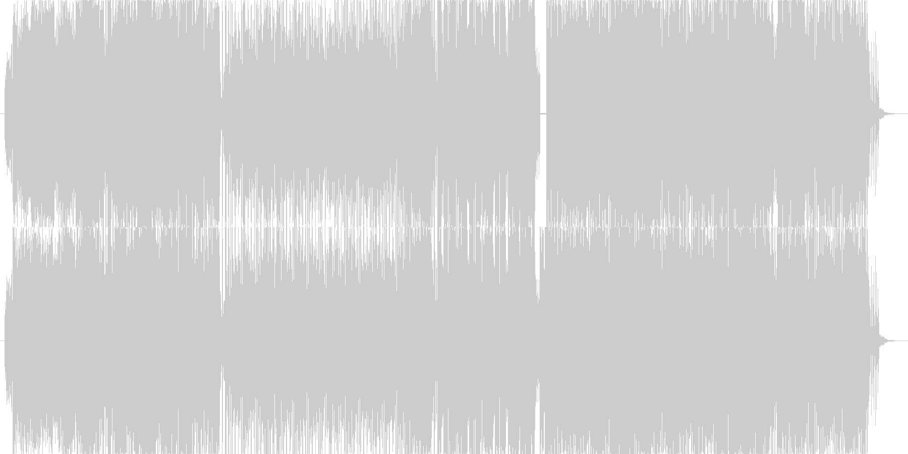 未再生の波形