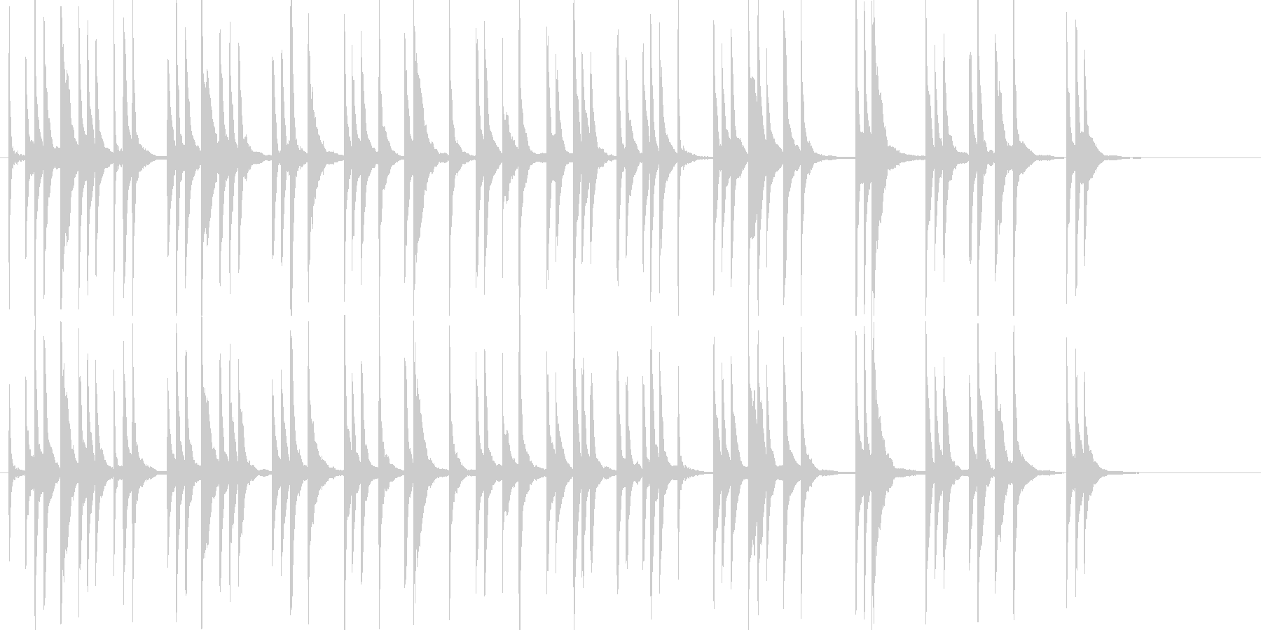 未再生の波形