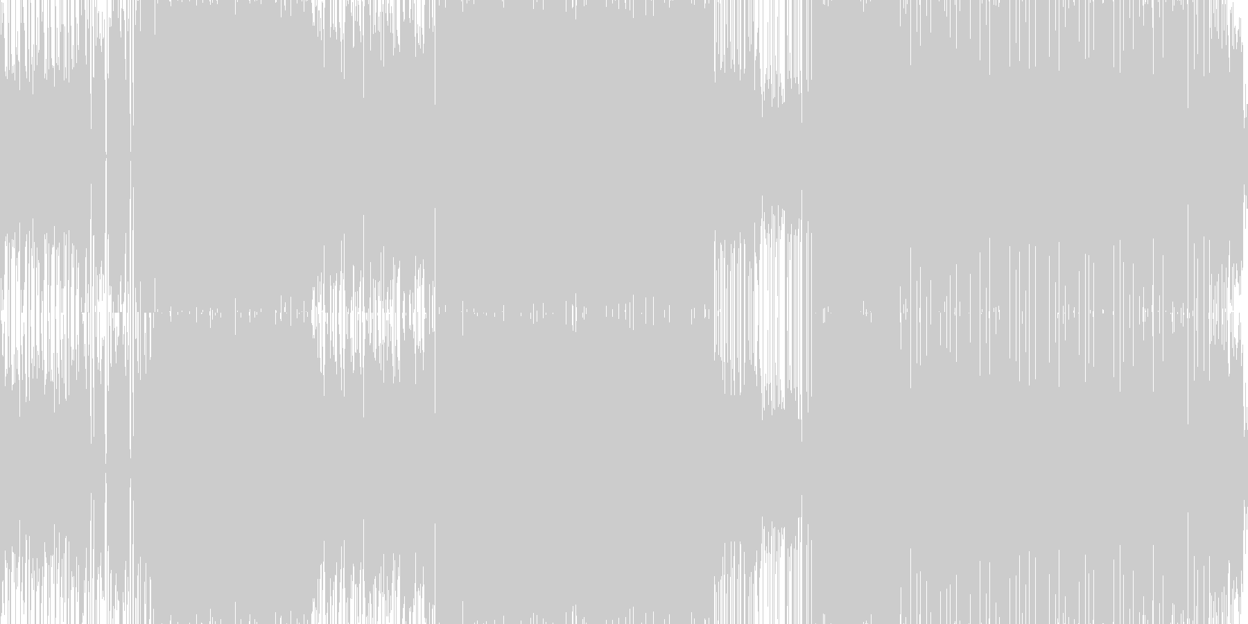 未再生の波形