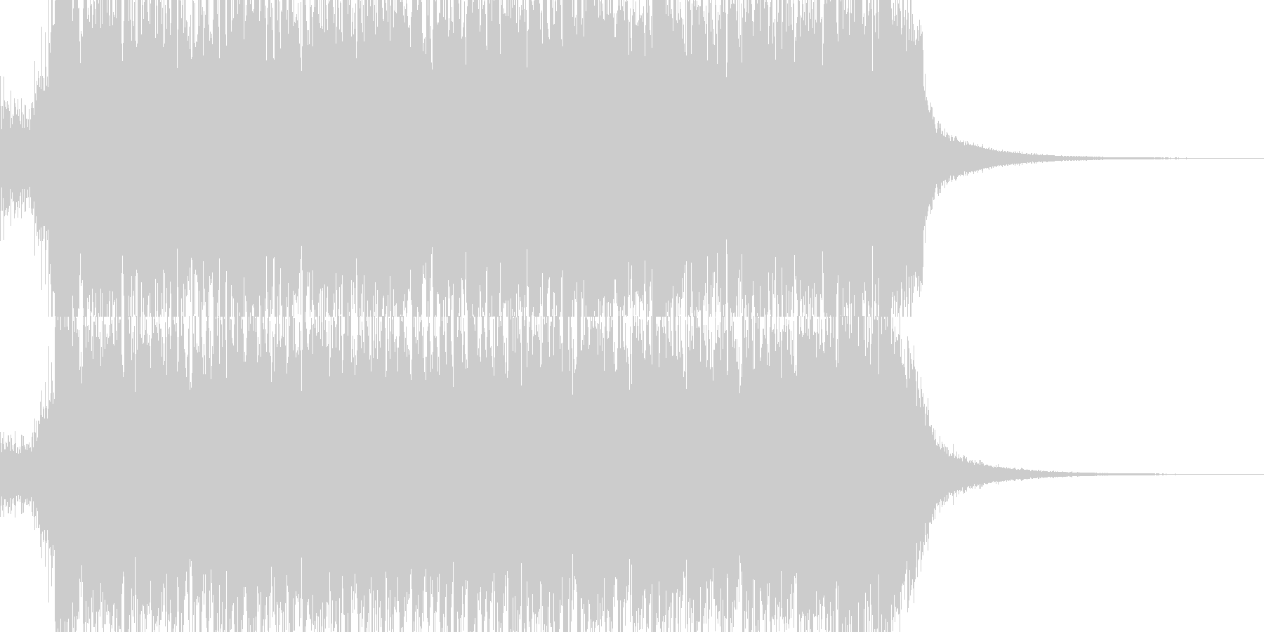 未再生の波形