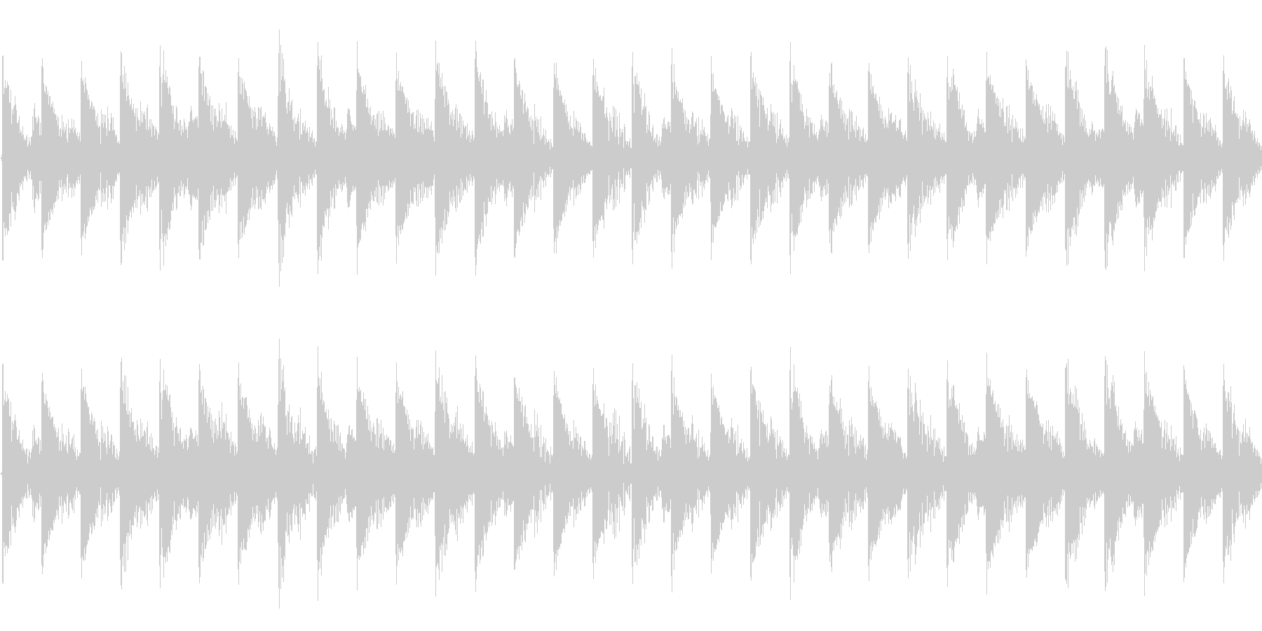 未再生の波形