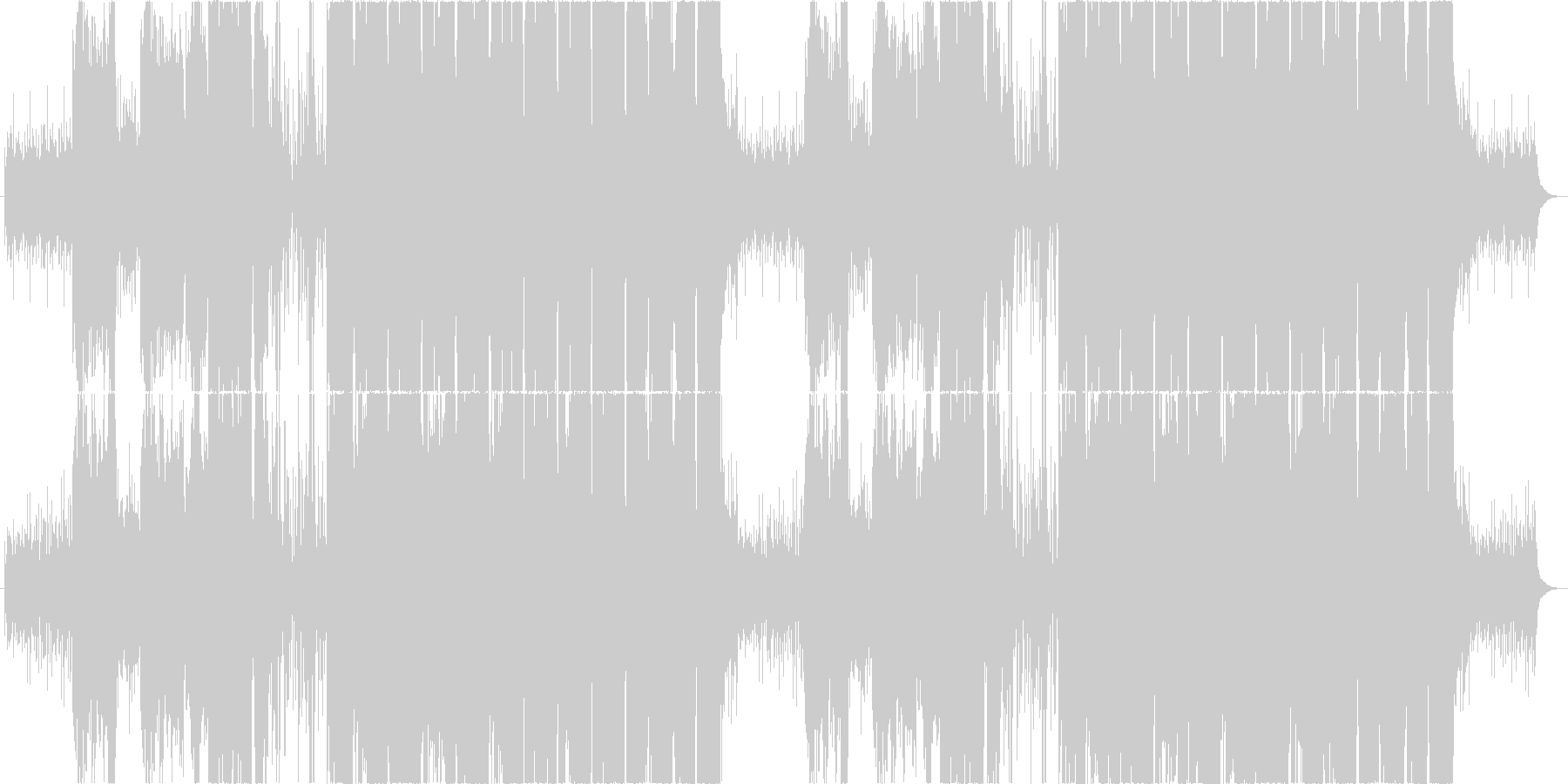 未再生の波形