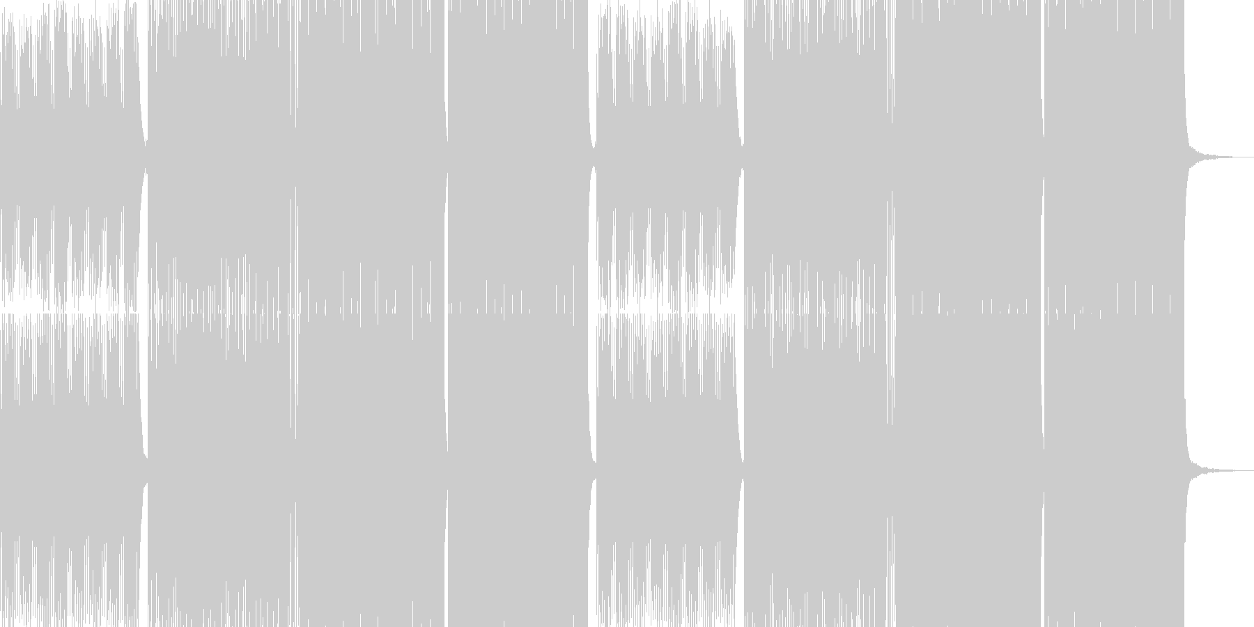 未再生の波形
