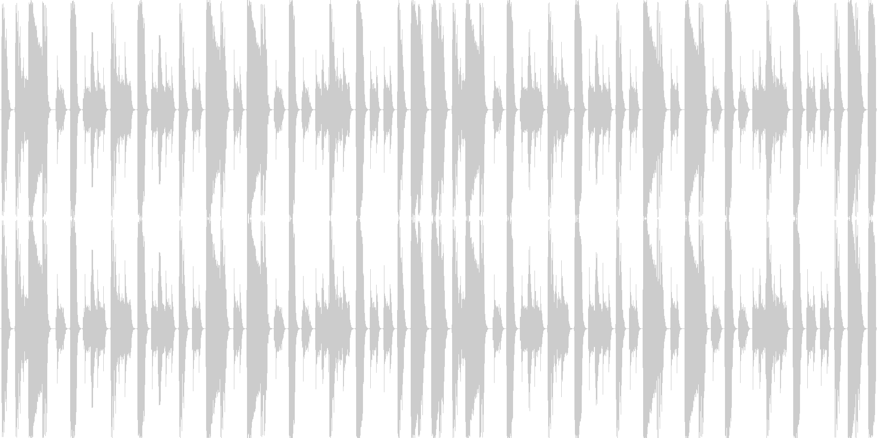 未再生の波形