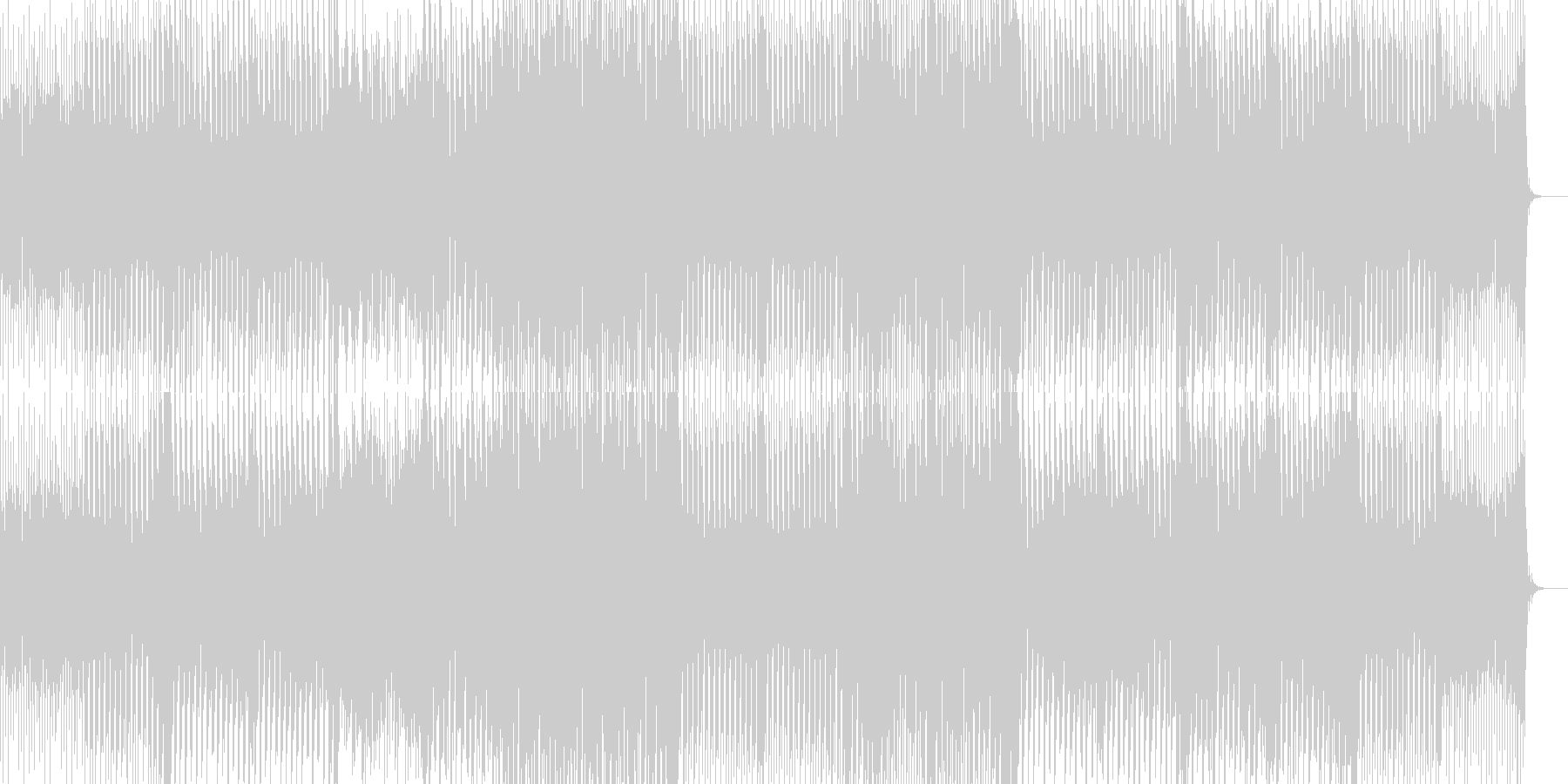 未再生の波形
