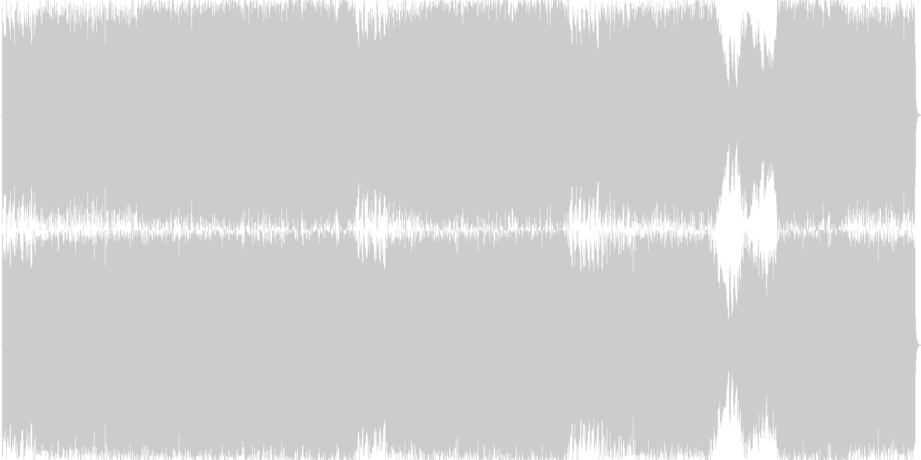 未再生の波形