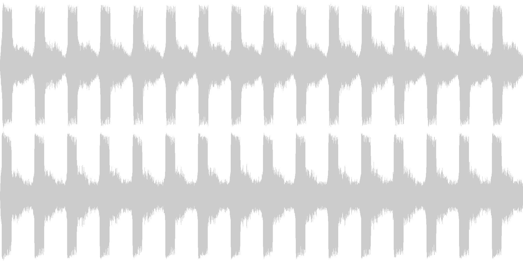 未再生の波形
